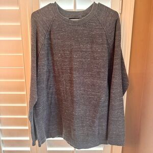 Art of Rhetoric Heather Gray Cotton Knit Crewneck Sweater XL Raglan